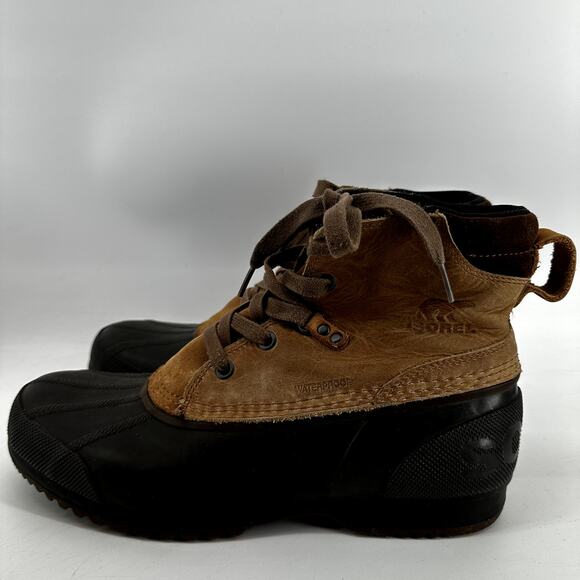 Sorel Ankeny II Boots Leather Waterproof Insulated Hiking Cushioned Tan Brown 10